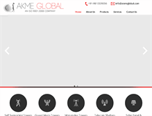 Tablet Screenshot of akmeglobal.com